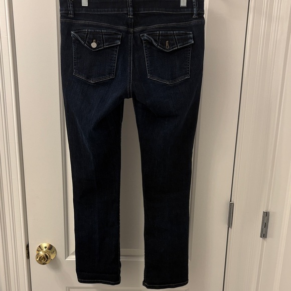 White House/Black Market Dark Blue Capri Jeans - Picture 4 of 8